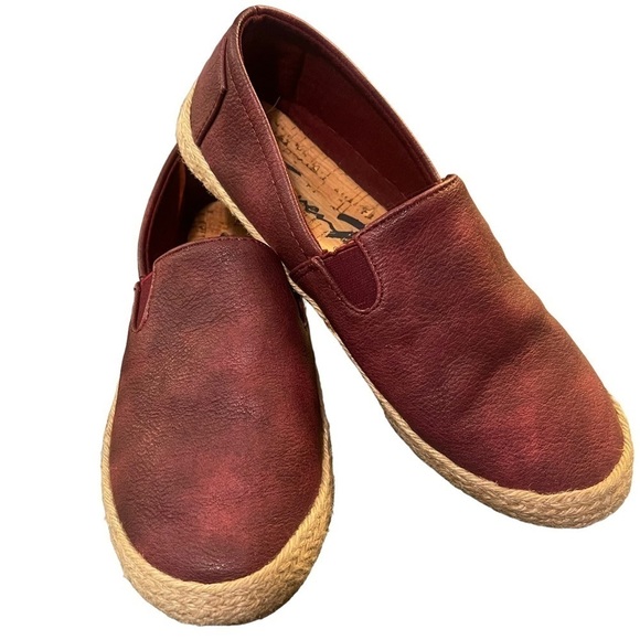 Seven7 Cape Verde Maroon Espadrille Flats Size 9 - Picture 1 of 6